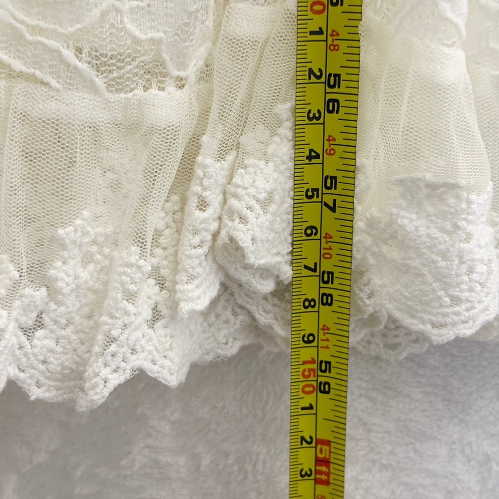 Band of Gypsies Romantic White Lace Button Maxi Dress Indie Folk Boho M NWT - Picture 8 of 13